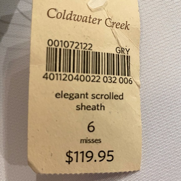 Coldwater Creek Elegant Scrolled Sheath - Picture 2 of 6